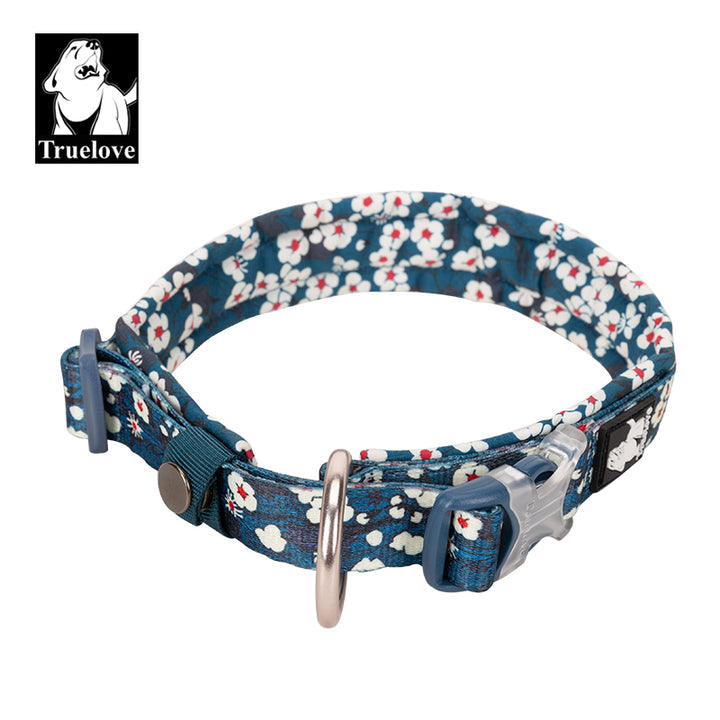 Floral Collar Saxony Blue XL