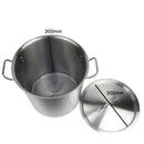 SOGA Stock Pot 21L Top Grade Thick Stainless Steel Stockpot 18/10