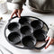 SOGA 32cm Cast Iron Takoyaki Fry Pan Octopus Balls Maker 7 Hole Cavities Grill Mold