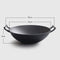 SOGA 32cm Commercial Cast Iron Wok FryPan Fry Pan with Double Handle