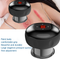 12 levels Electric Cupping Therapy Smart Scraping Massager Red Light Heating Body Slimming Black