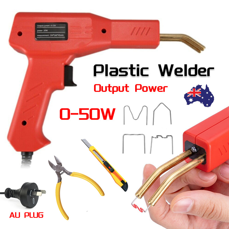 Handy Plastic Welder Garage Repair Welding Tool Kit Hot Staplers Bumper Machine