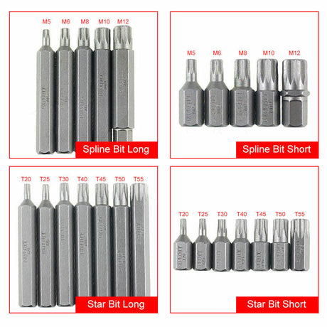 40 PCS Allen Hex Key Set Socket 3/8