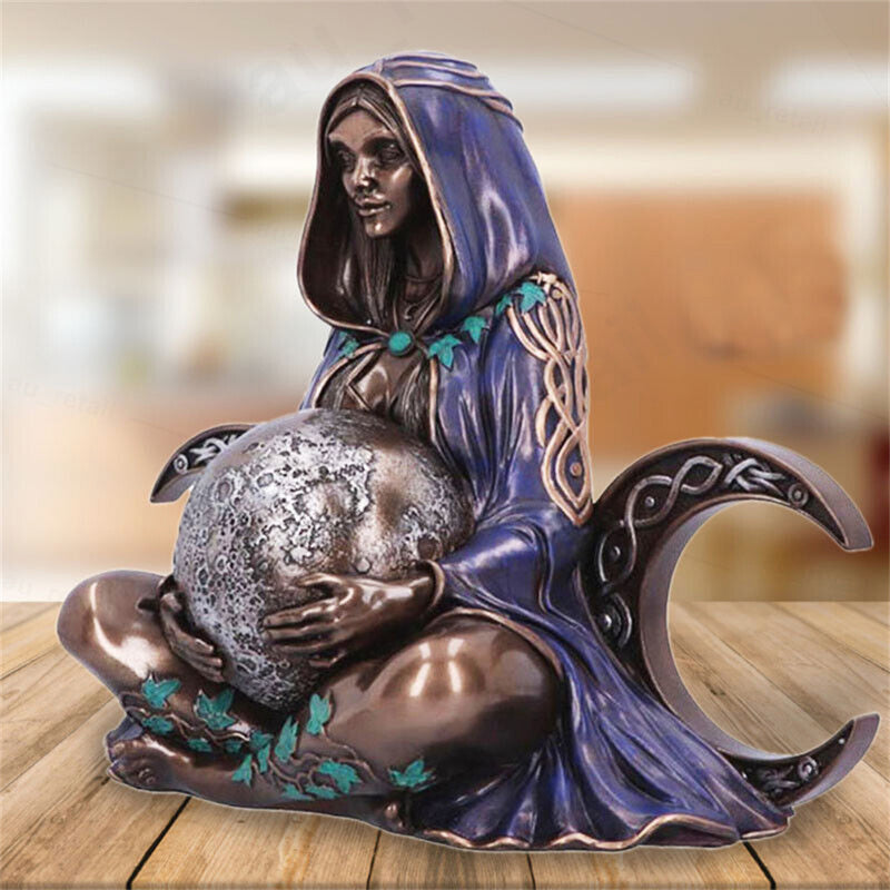 Mother Earth Statue Resin Millennial Gaia Goddess Art Ornament Decorations