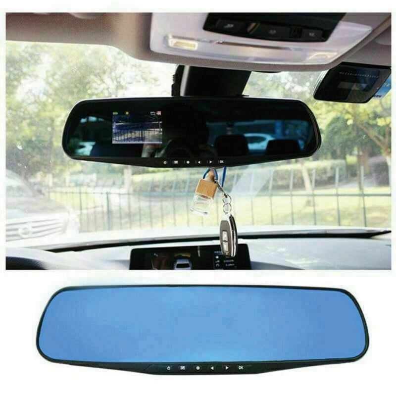 1080P Rear View Reversing Mirror 4.3'' Front And Rear DVR Car Dash Camera Dual Lens