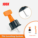 100X Tile Leveling System Clip Levelling Spacer Reusable Tiling Tool Wall Floor