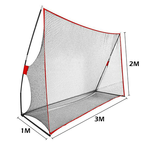 3M Huge Golf Practice Net Portable Hitting Swing Training Net Outdoor +Carry Bag