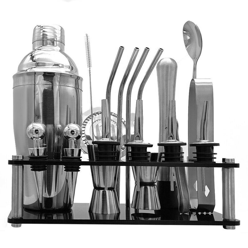 Cocktail Shaker Set Bar Strainer Bartender Kit Mixer Martini Spirits Maker