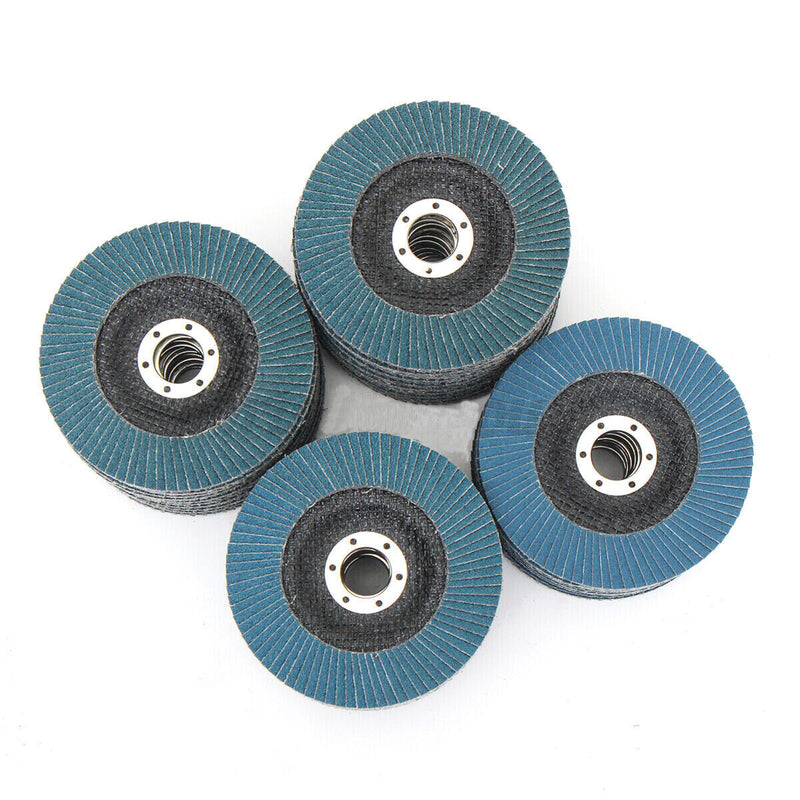 20PCS 5" 125MM Angle Grinder Flap Sanding Disc 120 Grit Grinding Wheel