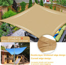 Waterproof Shade Sail Awning Cloth Rectangle Triangle Square Sand Sun Canopy AU