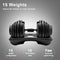 Sardine Sport 48KG Adjustable Dumbbell Set, 1.5KG to 24KG