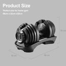 Sardine Sport 48KG Adjustable Dumbbell Set, 1.5KG to 24KG