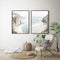 40cmx60cm Mountain Beach 2 Sets Black Frame Canvas Wall Art