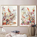 50cmx70cm Coming Spring 2 Sets Gold Frame Canvas Wall Art