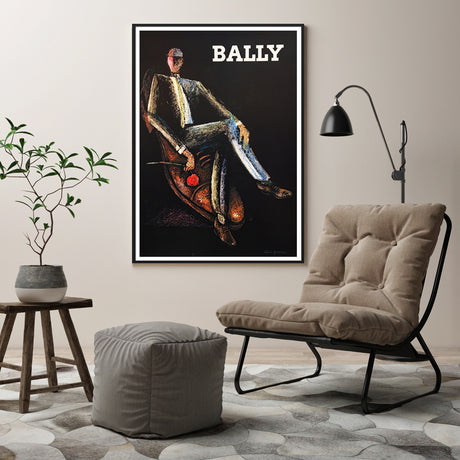 40cmx60cm Bally Man & Woman 2 Sets Black Frame Canvas Wall Art