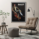 60cmx90cm Bally Man & Woman 2 Sets Black Frame Canvas Wall Art