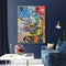 50cmx70cm Jazz Gold Frame Canvas Wall Art