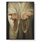 50cmx70cm Jesus Nail Hand Black Frame Canvas Wall Art