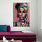 60cmx90cm African woman II Gold Frame Canvas Wall Art