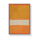 60cmx90cm Yellow By Mark Rothko Black Frame Canvas Wall Art