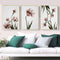 60cmx90cm Tulip Flower 3 Sets Gold Frame Canvas Wall Art