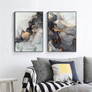 50cmx70cm Black Splash 2 Sets Black Frame Canvas Wall Art