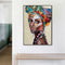 50cmx70cm African women 2 Sets Black Frame Canvas Wall Art