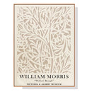 50cmx70cm William Morris Neutral Wood Frame Canvas Wall Art