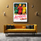 50cmx70cm Heathers The Musical Black Frame Canvas Wall Art