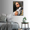 50cmx70cm Back In His Arms Black Frame Canvas Wall Art