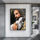 70cmx100cm Back In His Arms Black Frame Canvas Wall Art