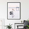 50cmx70cm Pelican Black Frame Canvas Wall Art