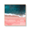 70cmx70cm Pink Sea Wood Frame Canvas Wall Art