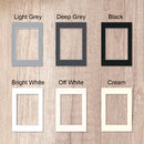 Pre-Cut Matboards, Frame Matboard with Window, Light Grey A1, A2, A3, A4