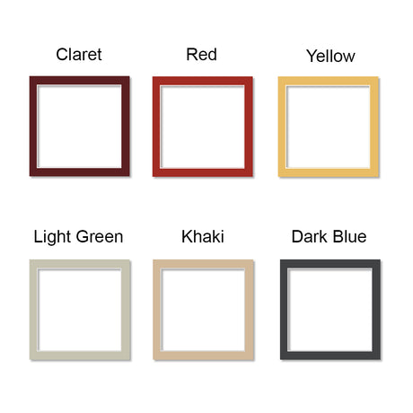 Yellow Square Matboards, Frame Matboard with Window, 16x16