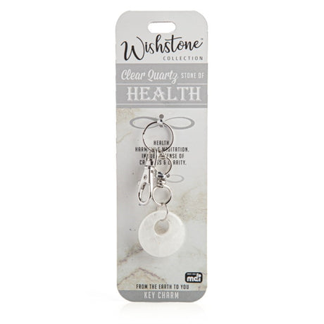 Wishstone Collection Clear Quartz Key Charm