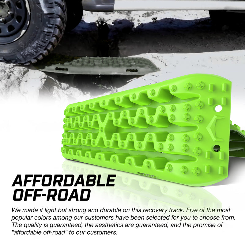 X-BULL Recovery Tracks Boards Sand Truck Mud Snow 4WD 4x4 Gen3.0 Green/ Tyre Tire Deflator