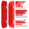 X-BULL KIT1 Recovery track Board Traction Sand trucks strap mounting 4x4 Sand Snow Car RED