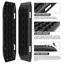 X-BULL Recovery Tracks Gen 2.0 10T Sand Mud Snow 2 Pairs Offroad 4WD 4x4 2PC 91CM Black