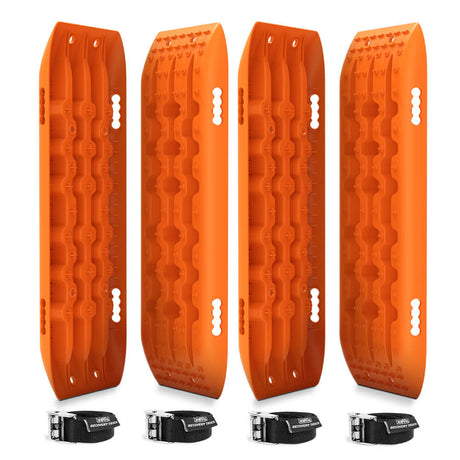 X-BULL Recovery Tracks Gen 2.0 10T Sand Mud Snow 2 Pairs Offroad 4WD 4x4 2PC 91CM Orange