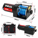 X-BULL Electric Winch 12V 3000LBS Synthetic Rope ATV UTV Boat Trailer With 2 X Wireless remote