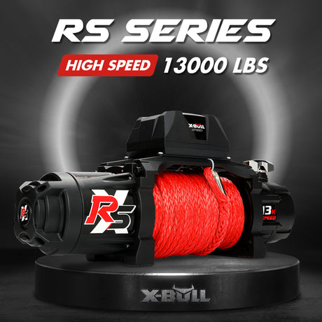 X-BULL Electric Winch 13000LBS 12V Synthetic Rope 28M Wireless Offroad 4WD 4x4