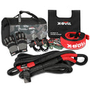 X-BULL Recovery Rope kit Snatch Strap Soft Shackles Hitch receiver Kinetic Tire Deflator