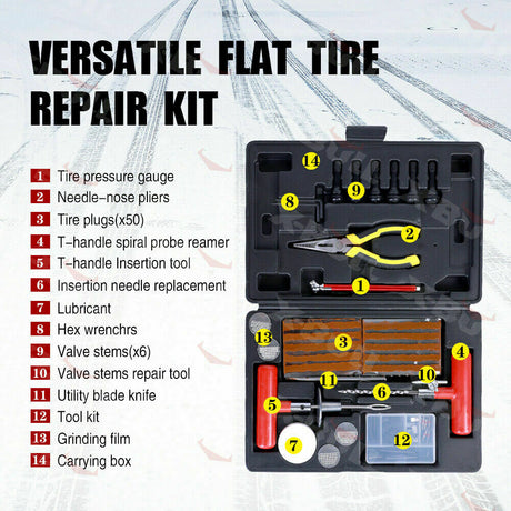 X-BULL 100PCSTire Repair Kit Tyre Puncture Motorcycle Tubeless Auto Vehicle 4x4