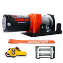 ZESUPER Electric Winch 2500LBS/1134KG 12V 15.2M Steel Cable ATV UTV 4WD 4X4 Boat