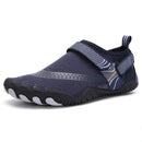 Men Women Water Shoes Barefoot Quick Dry Aqua Sports Shoes - Blue Size EU41 = US7.5