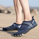 Men Women Water Shoes Barefoot Quick Dry Aqua Sports Shoes - Blue Size EU46 = US11