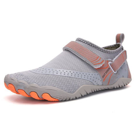 Men Women Water Shoes Barefoot Quick Dry Aqua Sports Shoes - Grey Size EU36=US3.5