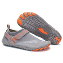 Men Women Water Shoes Barefoot Quick Dry Aqua Sports Shoes - Grey Size EU43 = US8.5