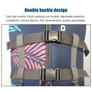 Life Jacket for Unisex Adjustable Safety Breathable Life Vest for Men Women(Black-L)